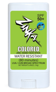 SPF 50+ Neon Green Colored Facestick – Zinka Sunscreen